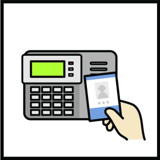 출근카드 찍어요